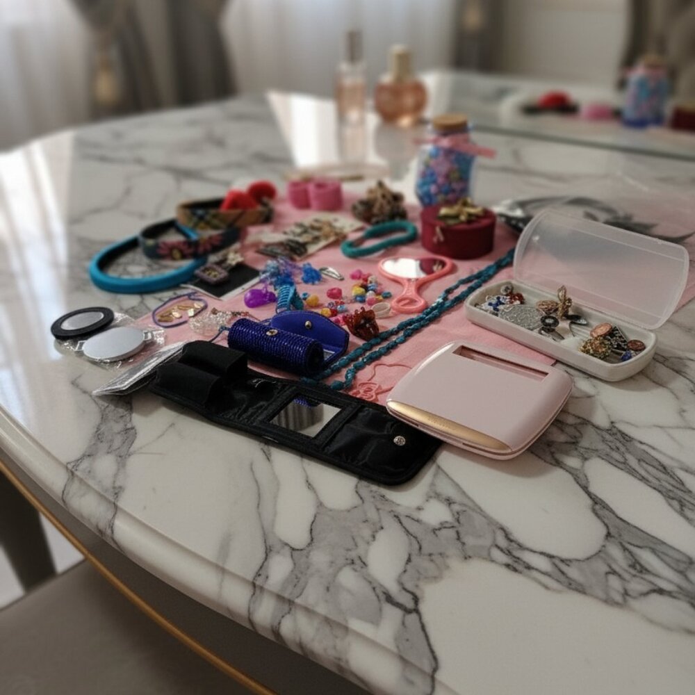 Package of Hair & Beauty Accessories, Jewelry, Headbands & More.One bundle price
